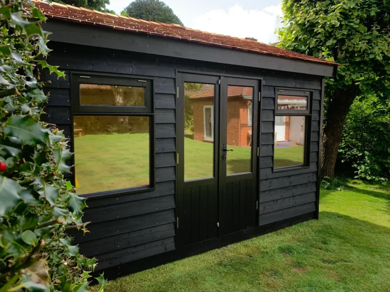 black-garden-shed