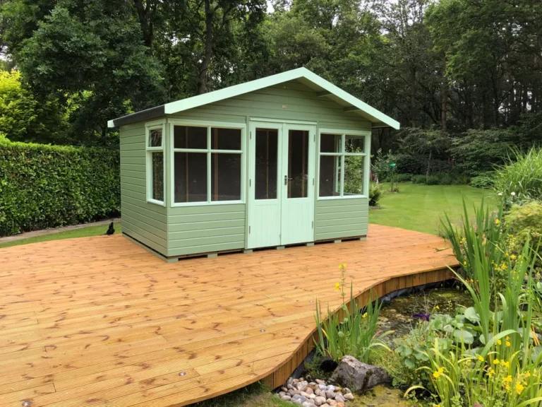 A summer house & garden room installation