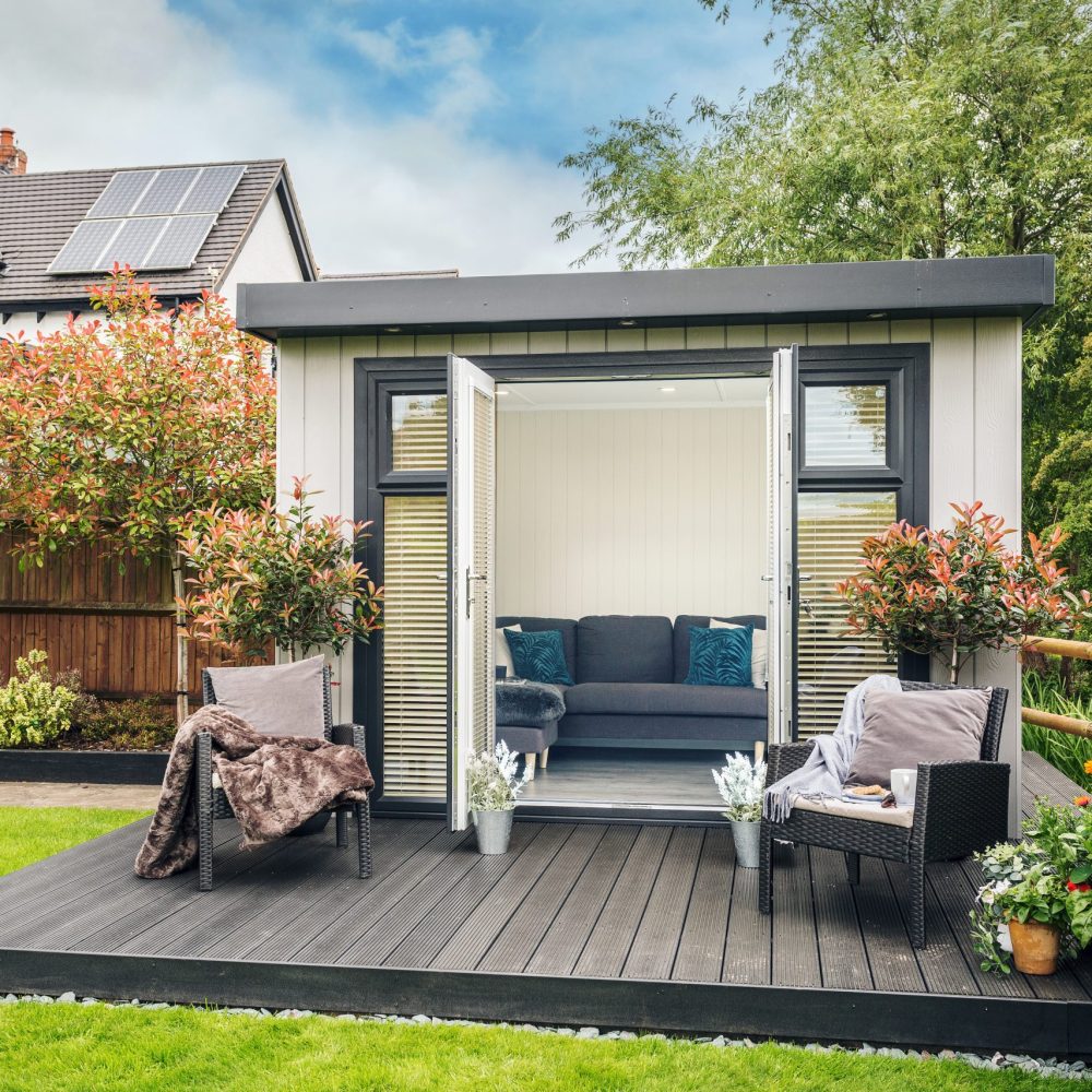 Garden room with marley cladding