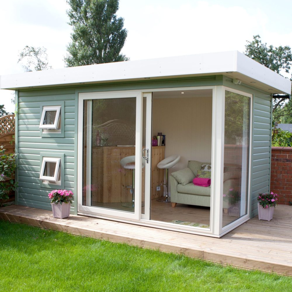 Garden office with marley cladding