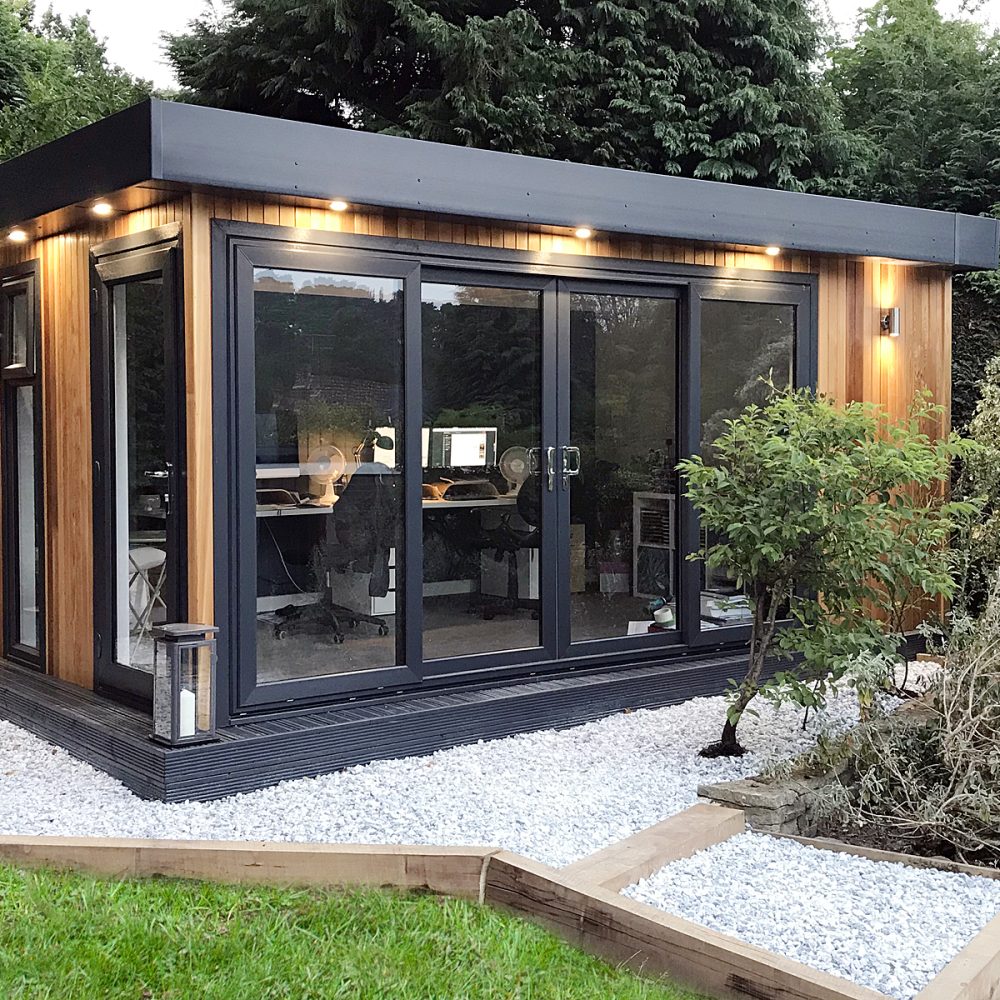 Garden Office with cedar cladding
